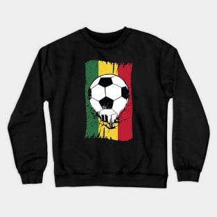 Vintage Ghanaian Flag with Football // Retro Ghana Soccer Crewneck Sweatshirt